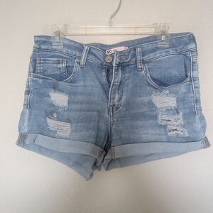 Distressed Denim Women Shorts